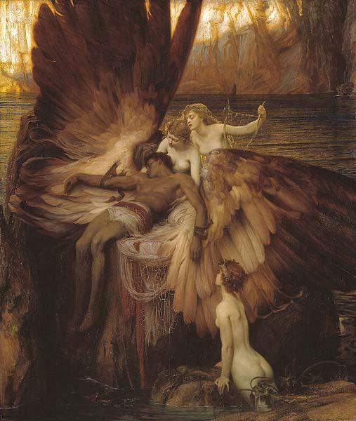 Herbert James Draper The Lament for Icarus oil painting image
